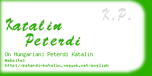 katalin peterdi business card